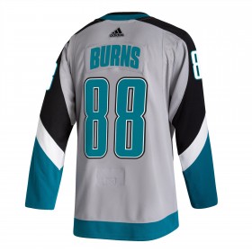 Män Ishockey San Jose Sharks tröja Brent Burns 88 2020-21 Reverse Retro Authentic